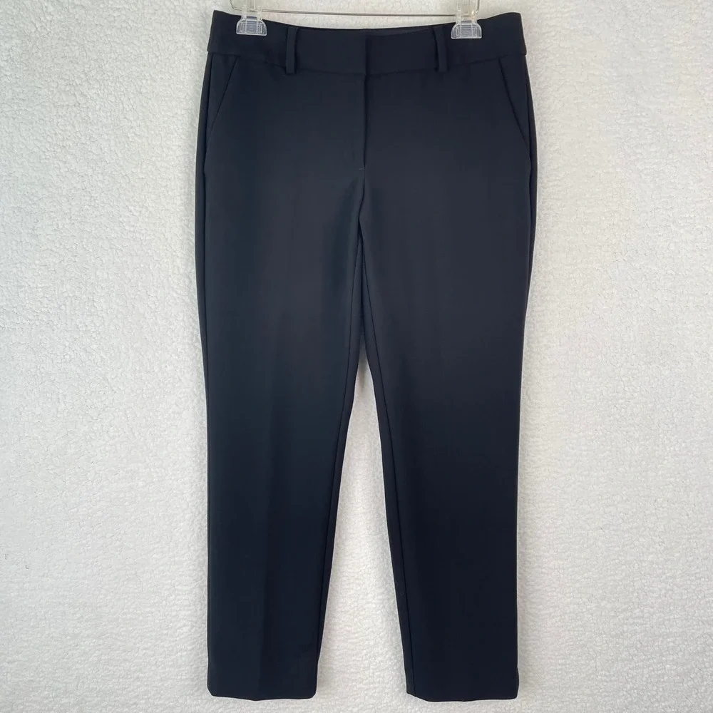 LOFT Curvy Slim Black Trousers Dress Pants Women Size 6 Professional Career